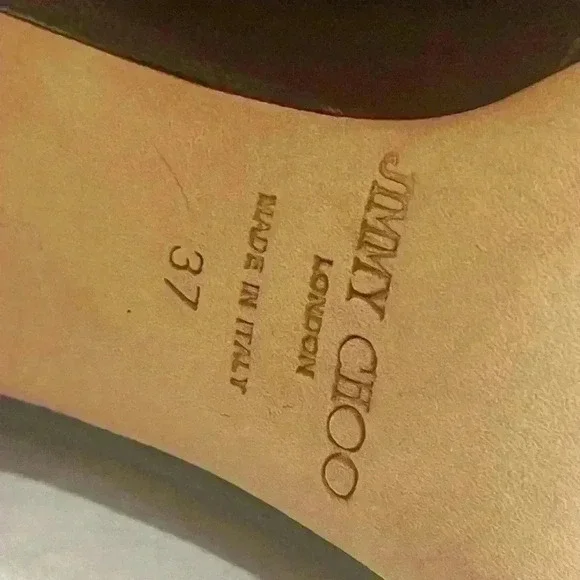 Jimmy Choo Watson Women’s Gray Leather Purple Snakeskin Pumps Size EUR 37/US 7 - Picture 8 of 12